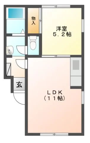 イーグルハイツP無し 201号室 間取り図
