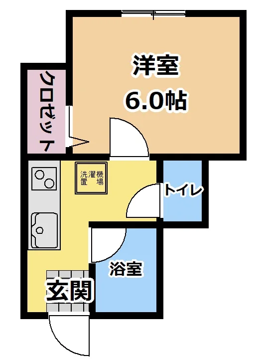 シルクハウス 102号室 間取り図